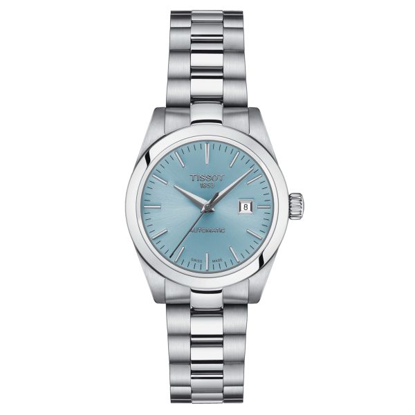 Montre Tissot T-My Lady automatique cadran bleu glacier bracelet acier 29,3 mm T132.007.11.351.00