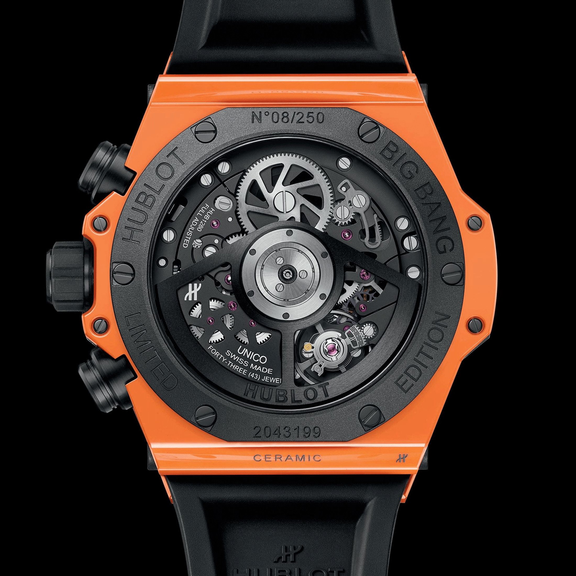 Hublot Big Bang Unico Orange Ceramic Watch Lepage