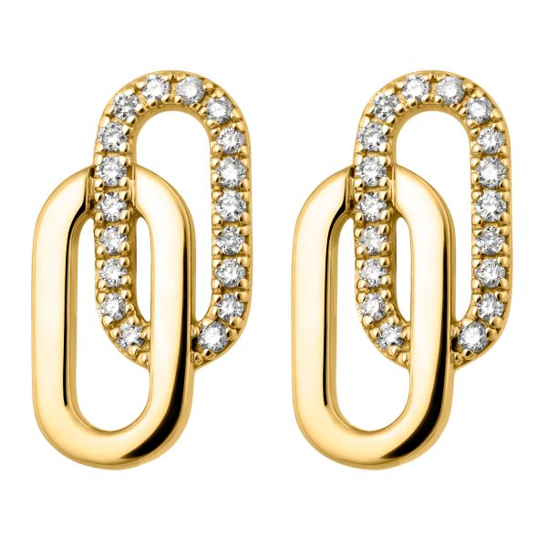 Boucles d'oreilles So Shocking Tandem en or jaune et diamants