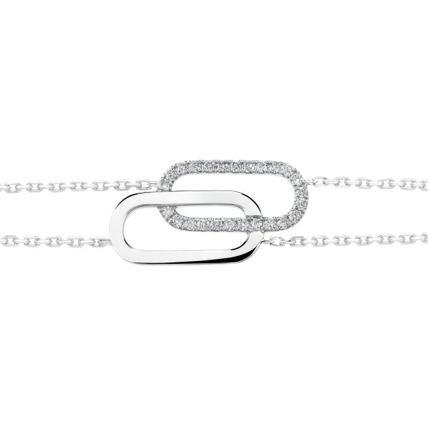 So Shocking Tandem bracelet in white gold and diamonds