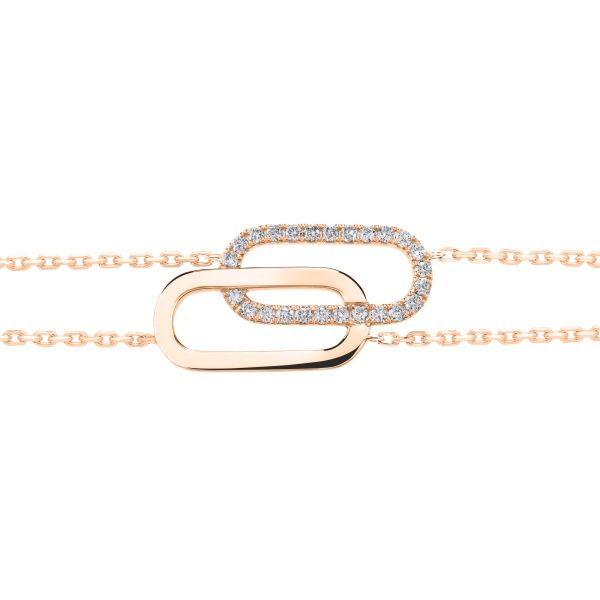 So Shocking Tandem bracelet in rose gold and diamonds