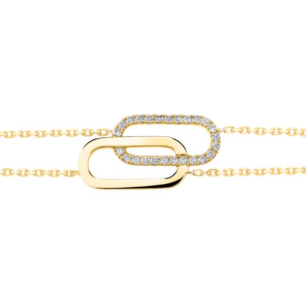 So Shocking Tandem bracelet in yellow gold and diamonds