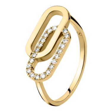 Bague So Shocking Tandem en or jaune et diamants