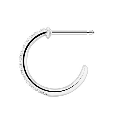 Boucles d'oreilles Demoiselle en or blanc diamants