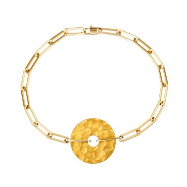 dinh van Pi bracelet 23 mm in yellow gold