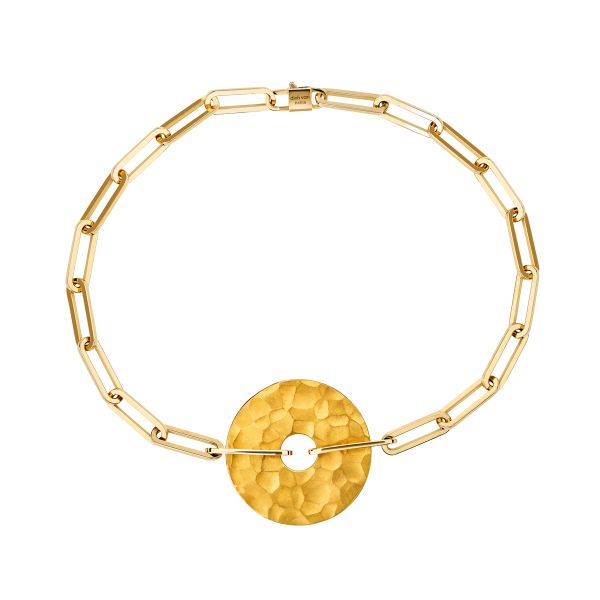 dinh van Pi bracelet 23 mm in yellow gold