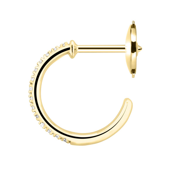 Boucles d'oreilles Demoiselle en or jaune diamants