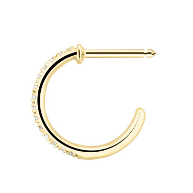 Boucles d'oreilles Demoiselle en or jaune diamants