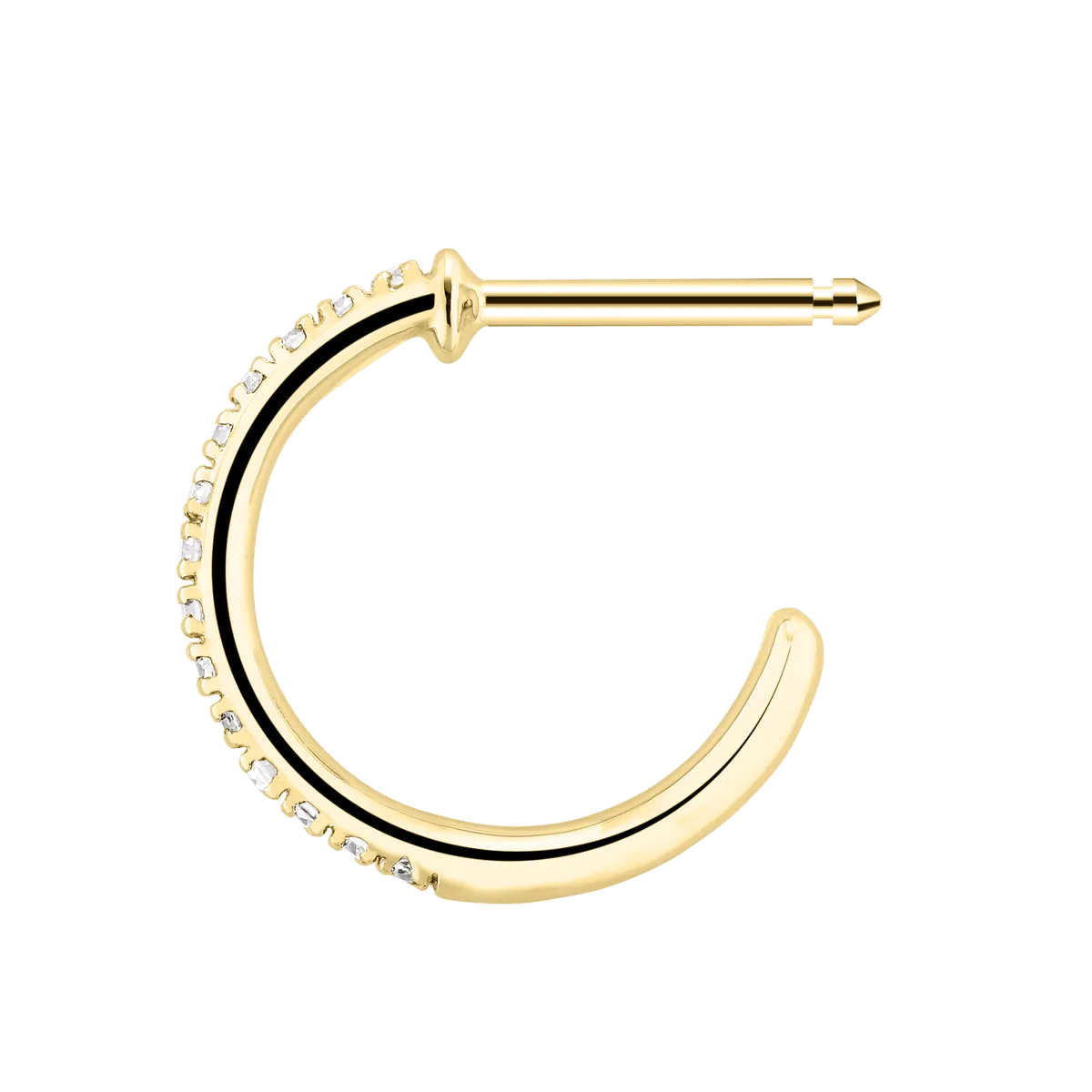 Boucles d'oreilles Demoiselle en or jaune diamants