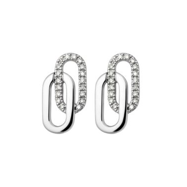 Boucles d'oreilles So Shocking Tandem en or blanc et diamants