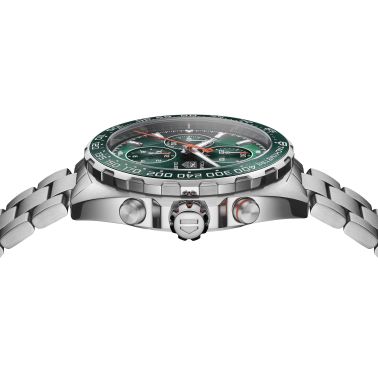 TAG Heuer Formula 1 Chronograph automatic watch green dial steel bracelet 44 mm CAZ201H.BA0876