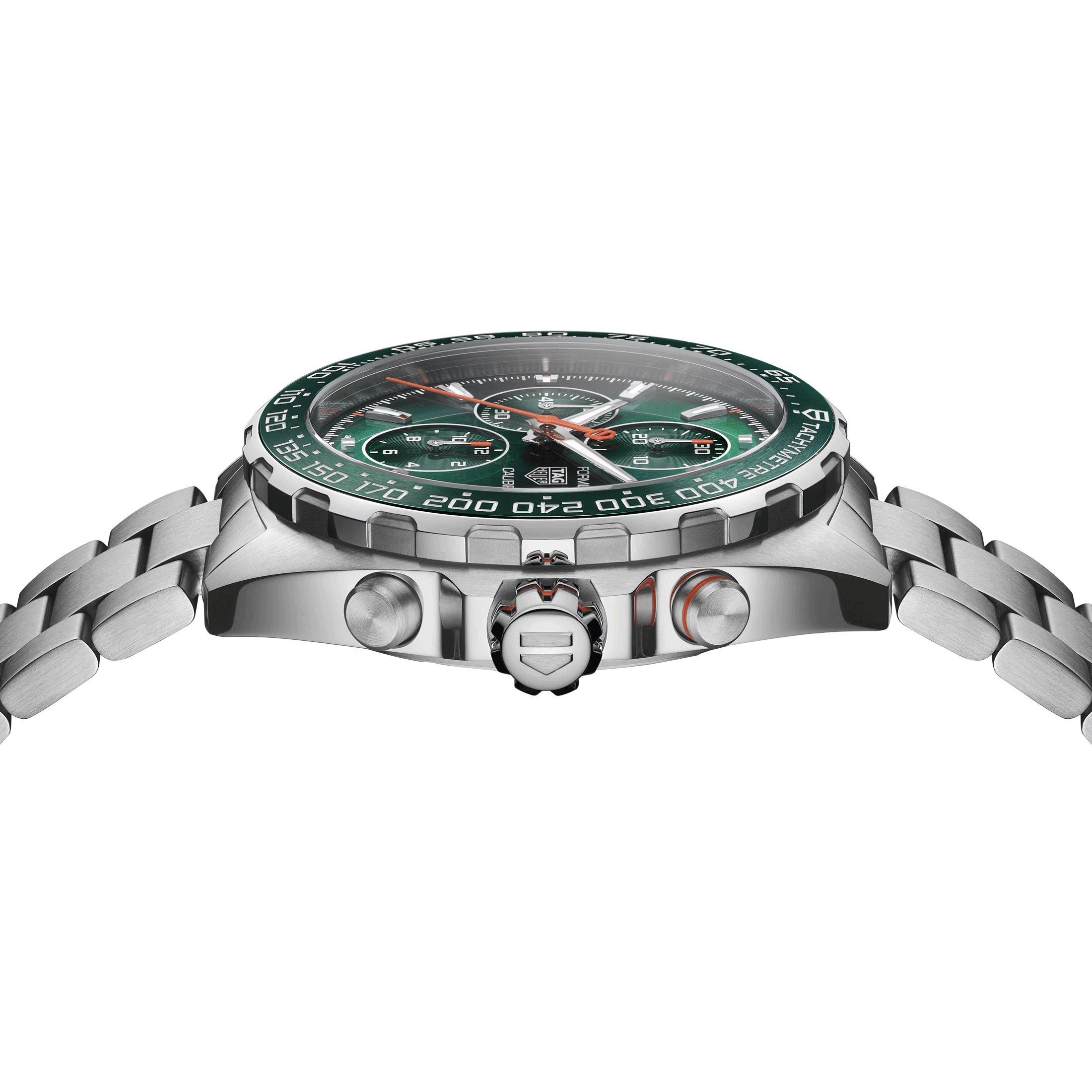 Montre TAG Heuer Formula 1 Chronograph automatique cadran vert bracelet acier 44 mm CAZ201H.BA0876