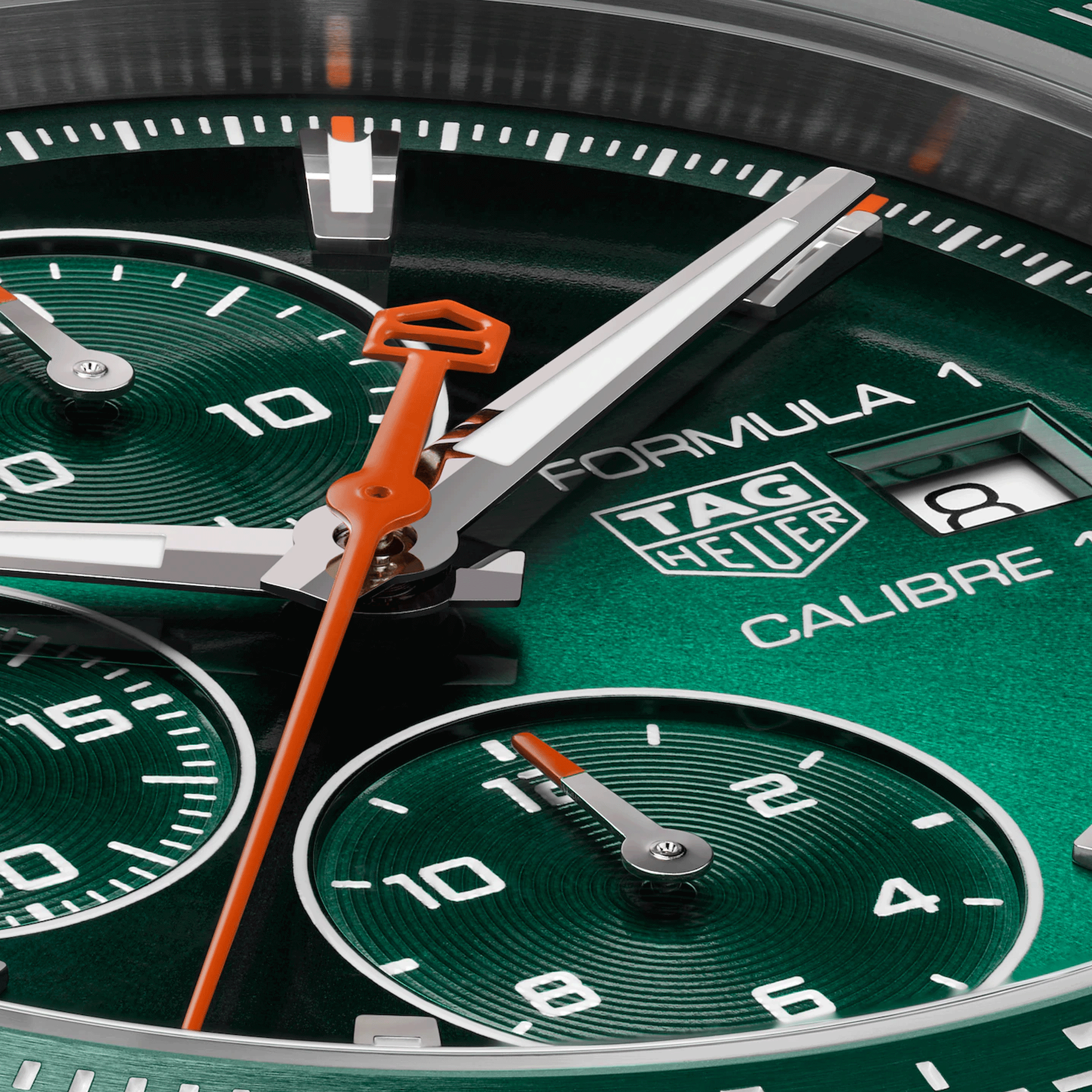 Montre TAG Heuer Formula 1 Chronograph automatique cadran vert bracelet acier 44 mm CAZ201H.BA0876