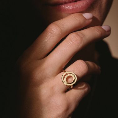 Lepage Alba ring in yellow gold