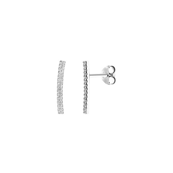 Boucles d'oreilles Audacieuse en or blanc diamants