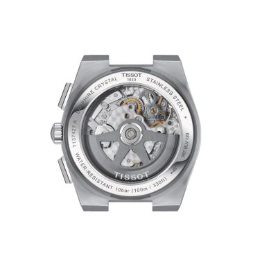 Montre Tissot PRX Chronographe automatique cadran vert bracelet acier 42 mm T137.427.11.091.00