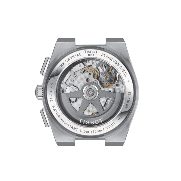 Montre Tissot PRX Chronographe automatique cadran vert bracelet acier 42 mm T137.427.11.091.00