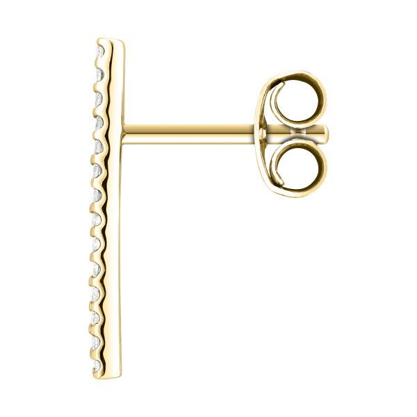 Boucles d'oreilles Audacieuse en or jaune diamants