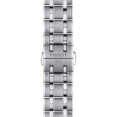 Montre Tissot T-Classic Chemin des Tourelles Squelette automatique cadran bleu bracelet acier 39 mm T139.836.11.048.00