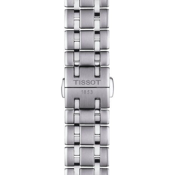 Montre Tissot T-Classic Chemin des Tourelles Squelette automatique cadran bleu bracelet acier 39 mm T139.836.11.048.00