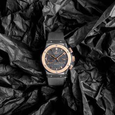 Montre Hublot Classic Fusion Chronograph Ceramic King Gold automatique 45 mm Full Set 2018