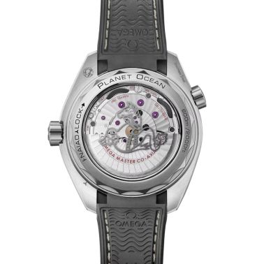 Montre Omega Seamaster Planet Ocean 600m Co-Axial Master Chronometer cadran gris bracelet caoutchouc 43,5 mm