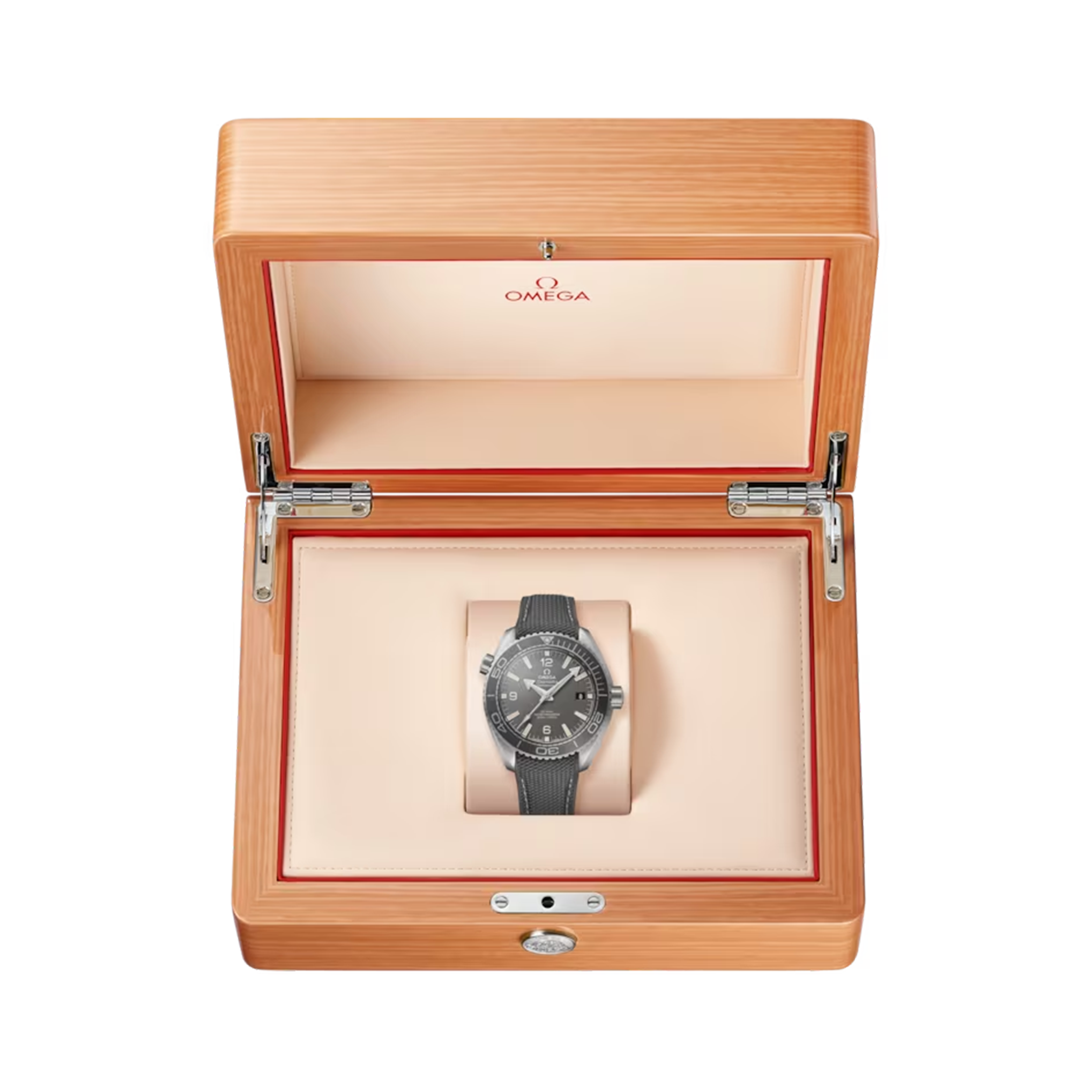 Montre Omega Seamaster Planet Ocean 600m Co-Axial Master Chronometer cadran gris bracelet caoutchouc 43,5 mm