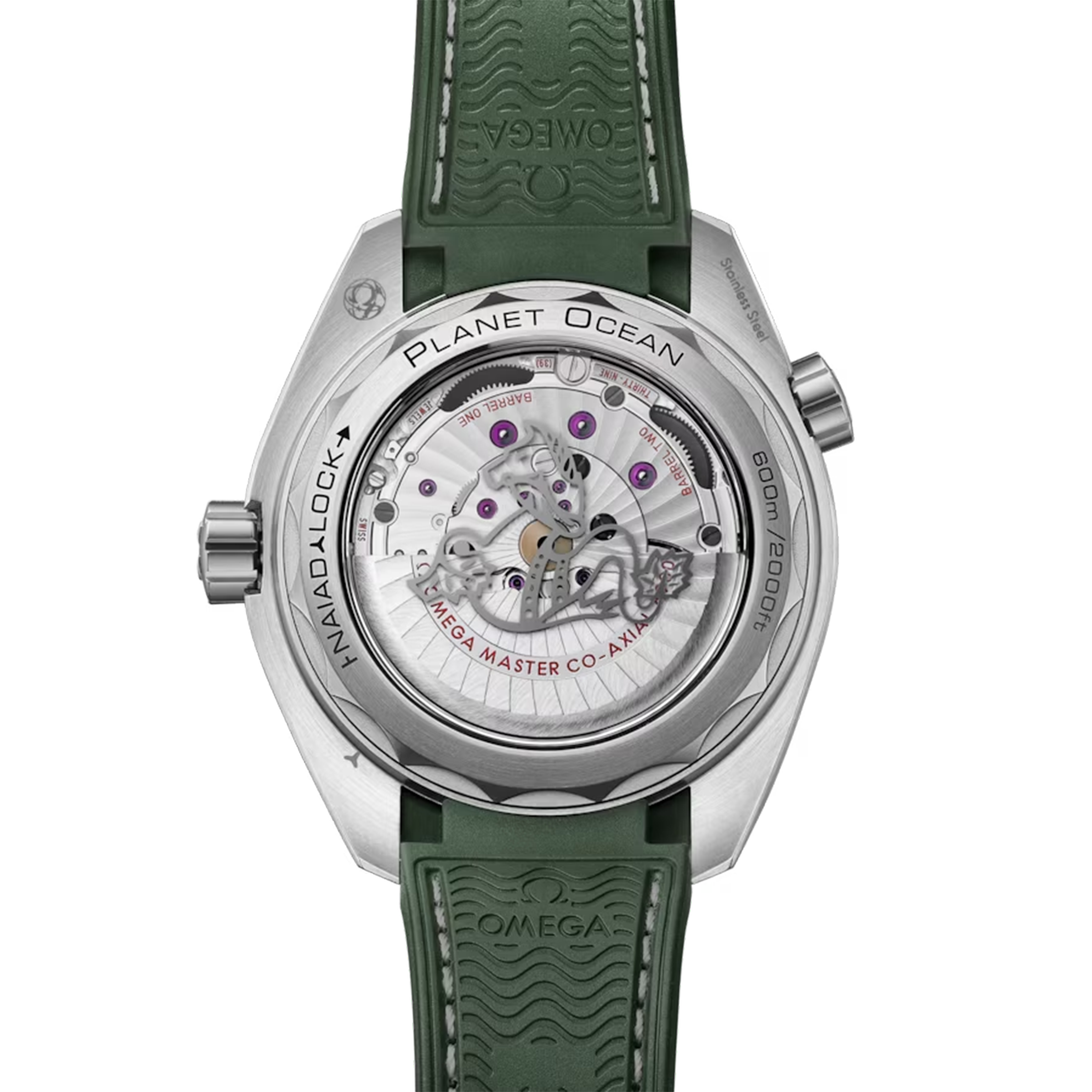 Omega Seamaster Planet Ocean 600m Co-Axial Master Chronometer grey steel rubber strap 43,5 mm