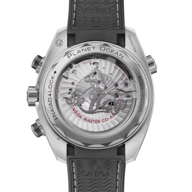 Montre Omega Seamaster Planet Ocean 600m Chronographe Co-Axial Master Chronometer cadran gris bracelet caoutchouc 45,5 mm