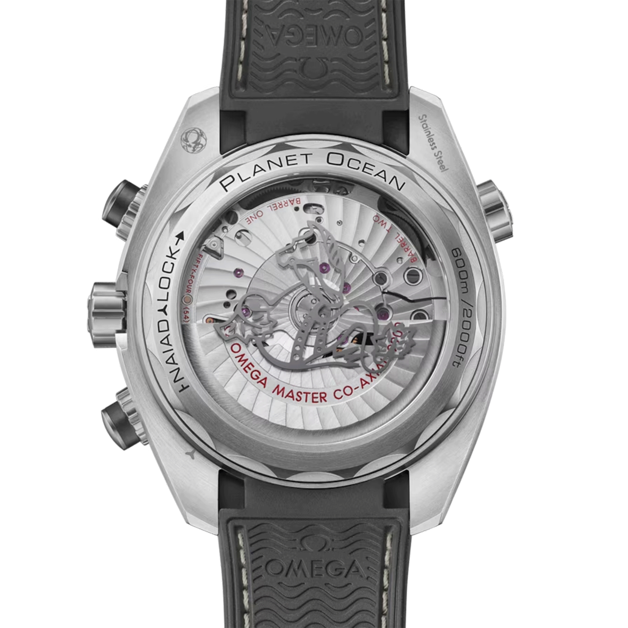 Omega Seamaster Planet Ocean 600m Chronograph Co-Axial Master Chronometer grey dial rubber strap 45,5 mm
