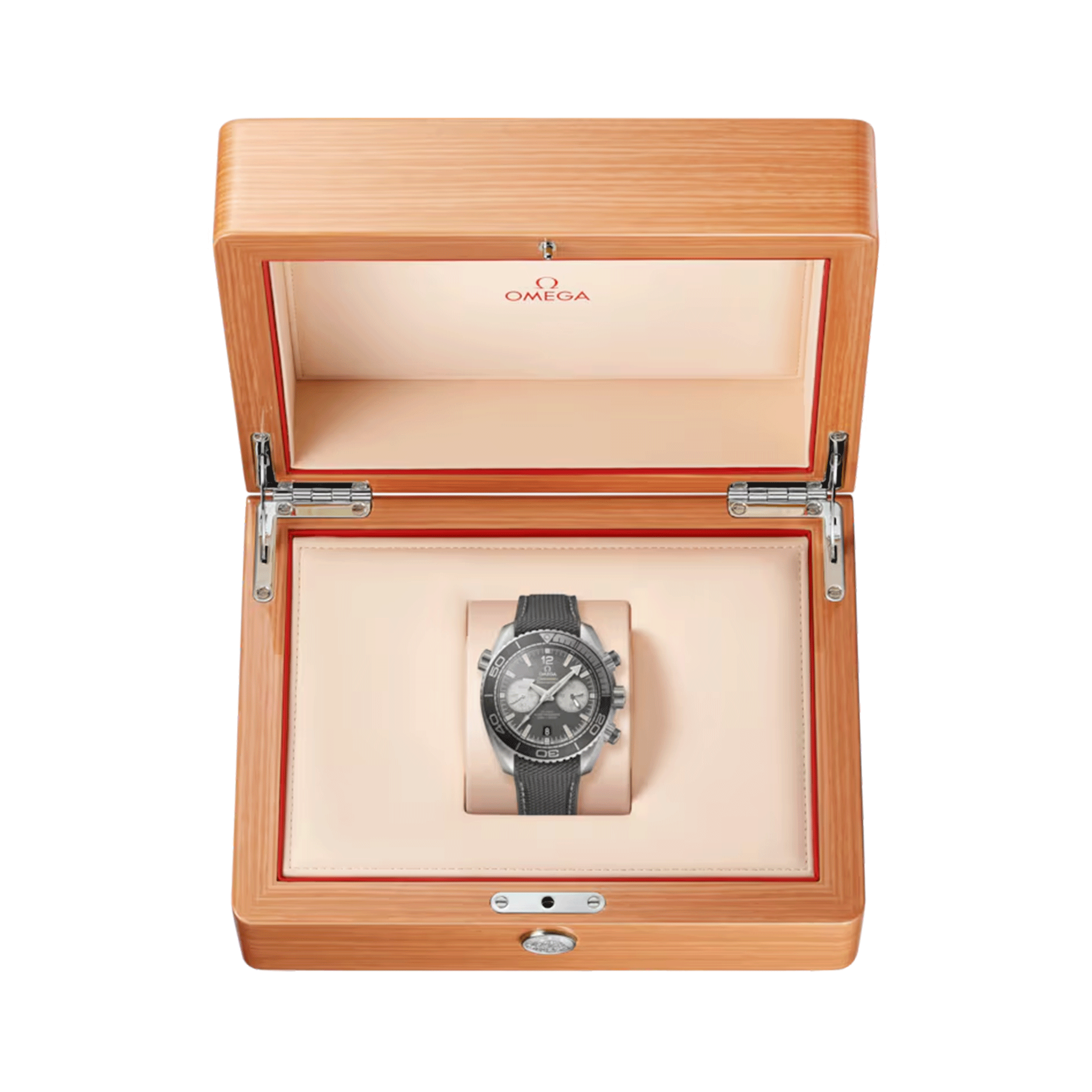 Omega Seamaster Planet Ocean 600m Chronograph Co-Axial Master Chronometer grey dial rubber strap 45,5 mm