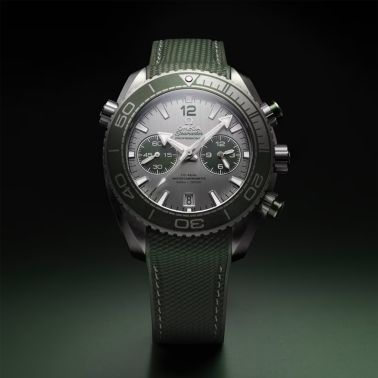 Omega Seamaster Planet Ocean 600m Chronograph Co-Axial Master Chronometer grey steel dial rubber strap 45,5 mm