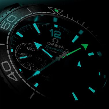 Omega Seamaster Planet Ocean 600m Chronograph ETNZ Deep Black Edition black dial rubber strap 45,5 mm
