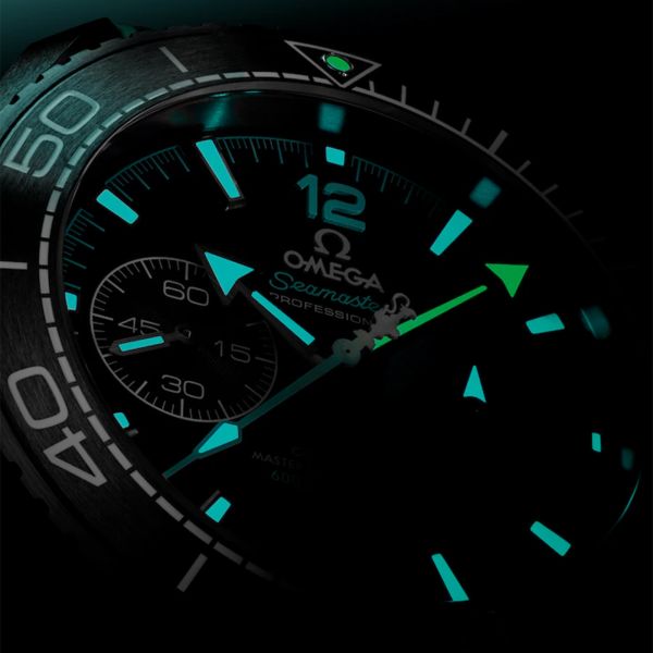 Omega Seamaster Planet Ocean 600m Chronograph ETNZ Deep Black Edition black dial rubber strap 45,5 mm