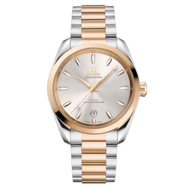 Omega Seamaster Aqua Terra Shades 150m Ladies Steel and Moonshine Gold silver dial steel bracelet 38 mm