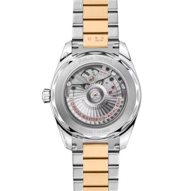 Omega Seamaster Aqua Terra Shades 150m Ladies Steel and Moonshine Gold silver dial steel bracelet 38 mm