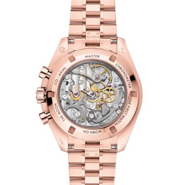 Montre Omega Speedmaster Moonwatch Professional Chronographe Co-Axial Master Chronometer Or rose Sedna Lunette Sertie 42 mm