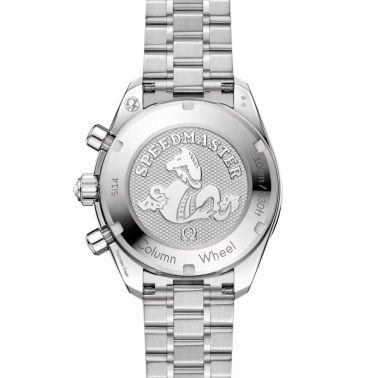 Montre Omega Speedmaster 38 Diamants Chronographe Co-Axial Chronometer automatique cadran brun bracelet acier 38 mm