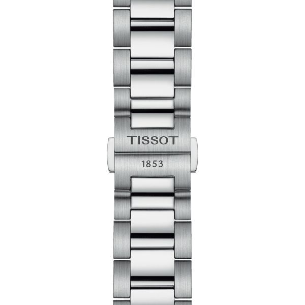 Tissot T-Classic PR 100 Chronograph quartz watch blue dial steel bracelet 40 mm T150.417.11.041.00