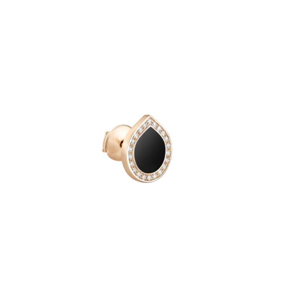 Reposi Antifer Pavé earring in rose gold, onyx and diamonds