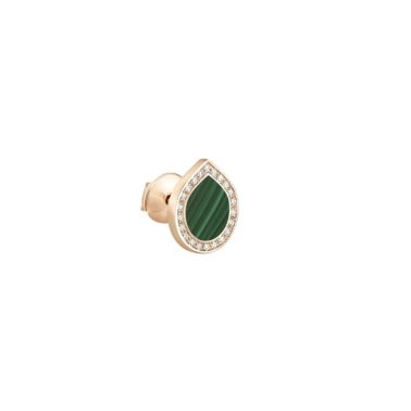 Reposi Antifer Pavé earring in rose gold, malachite and diamonds