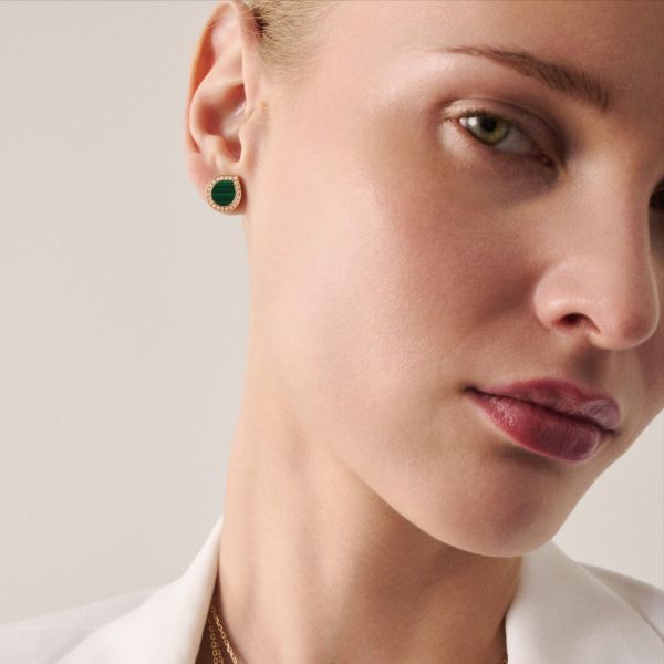 Reposi Antifer Pavé earring in rose gold, white mother-of-pearl and diamonds