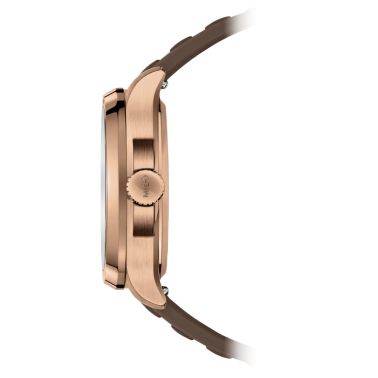 Montre Mido Multifort TV Big Date automatique cadran brun bracelet caoutchouc brun 40 mm