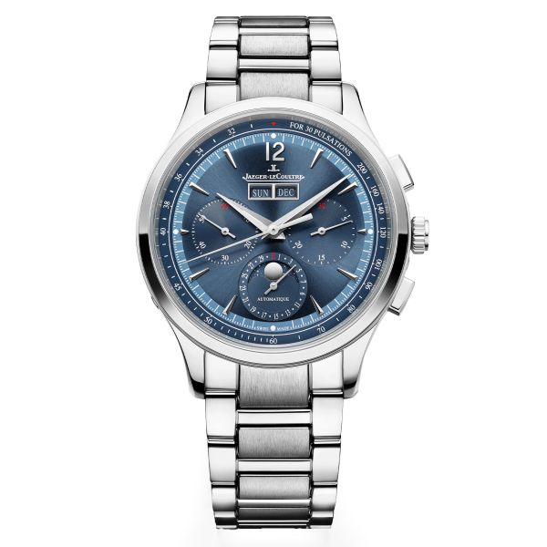 Jaeger-LeCoultre Master Control Chronograph Calendar automatic blue dial steel bracelet 40 mm