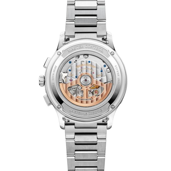 Jaeger-LeCoultre Master Control Chronograph Calendar automatic blue dial steel bracelet 40 mm