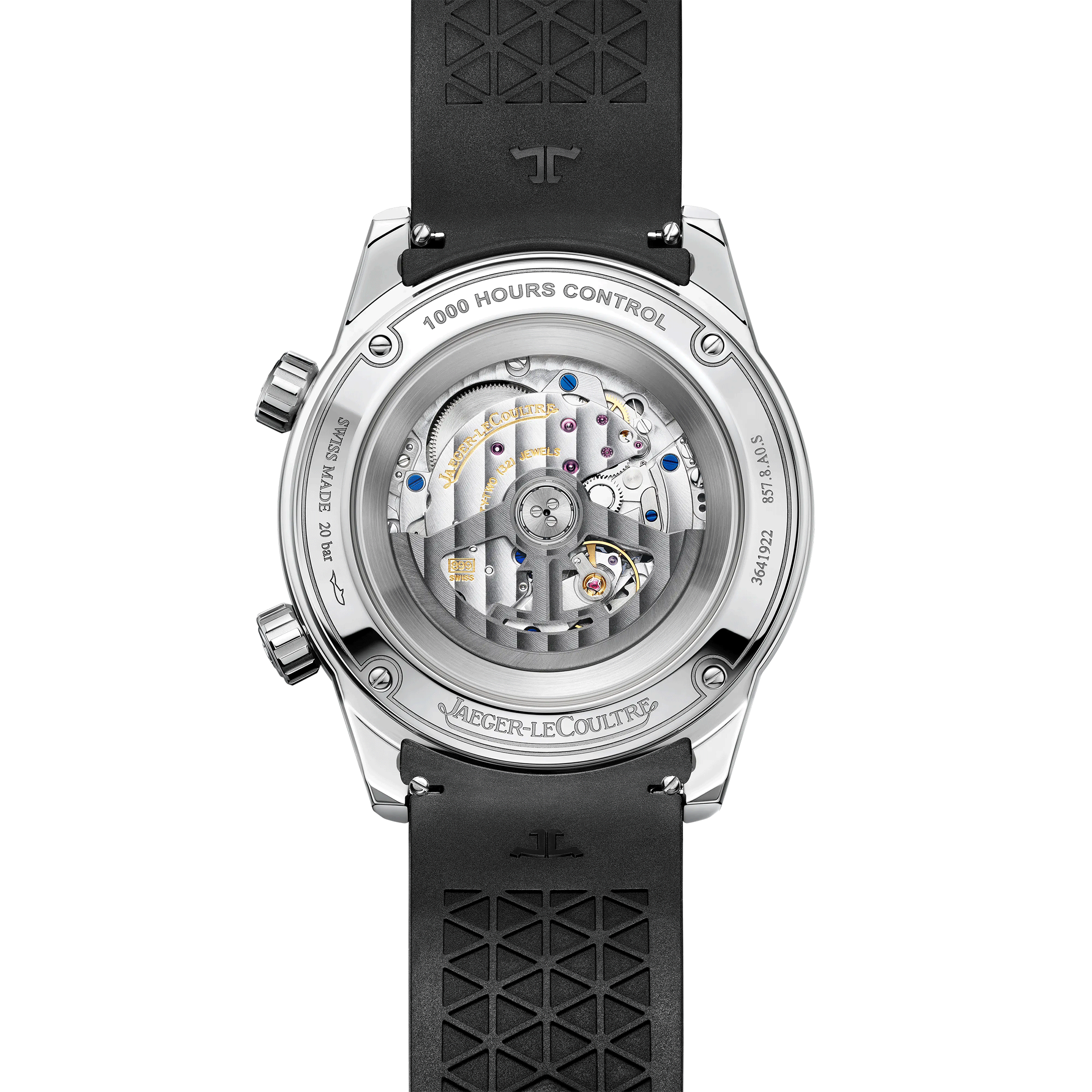 Jaeger-LeCoultre Polaris Date automatic grey lacquered dial rubber strap 42 mm