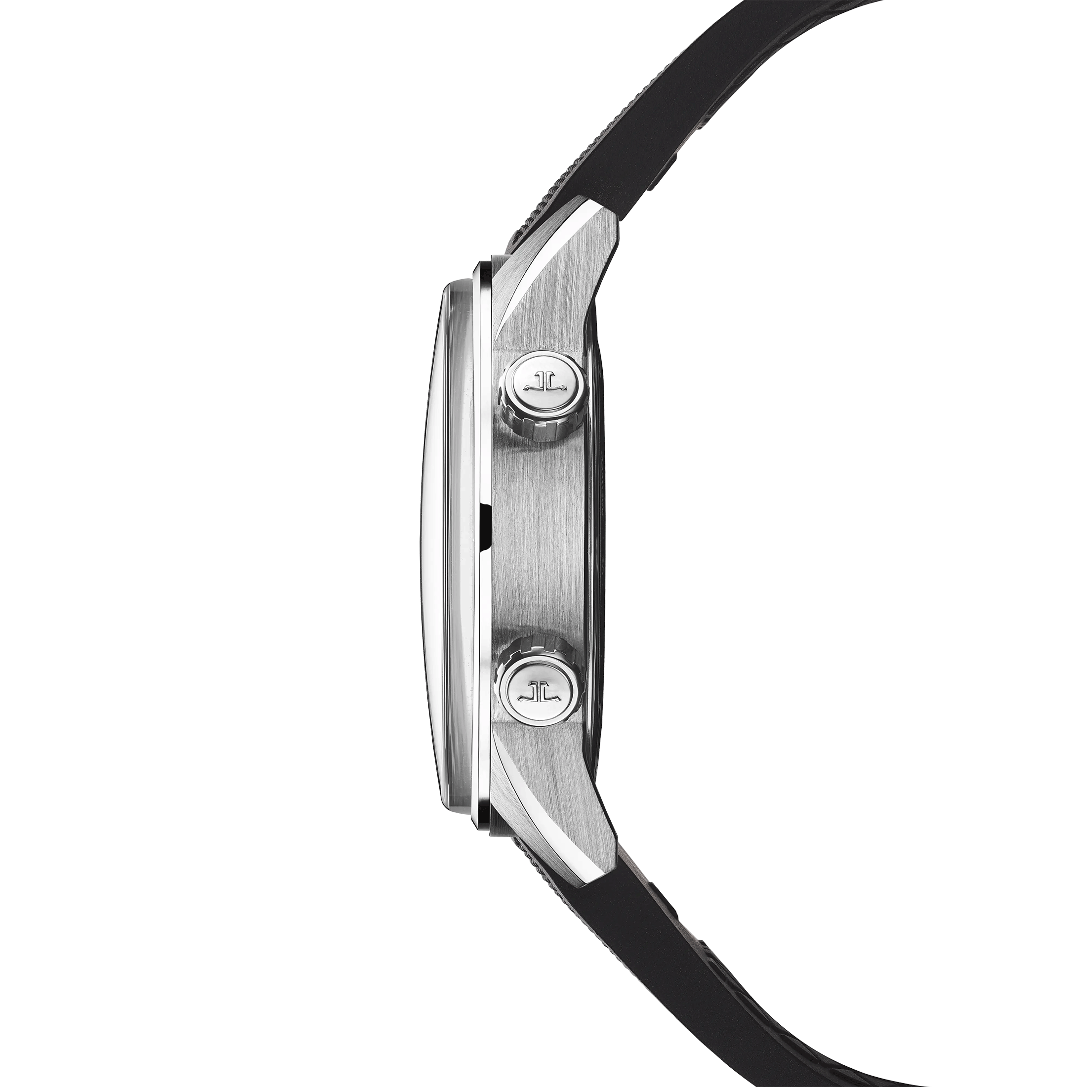 Jaeger-LeCoultre Polaris Date automatic grey lacquered dial rubber strap 42 mm