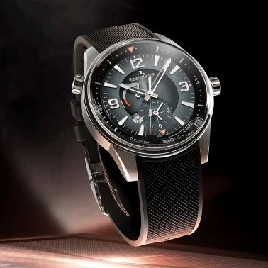 Jaeger-LeCoultre Polaris Geographic automatic grey lacquered dial rubber strap 42 mm