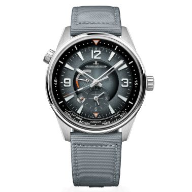 Jaeger-LeCoultre Polaris Geographic automatic grey lacquered dial rubber strap 42 mm