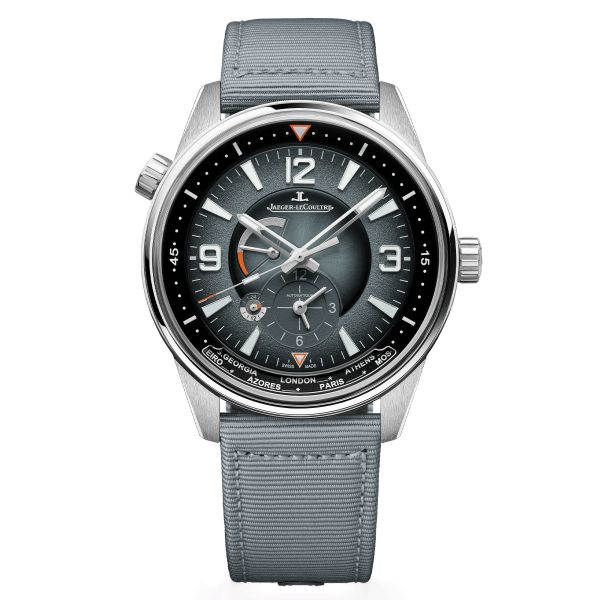 Jaeger-LeCoultre Polaris Geographic automatic grey lacquered dial rubber strap 42 mm